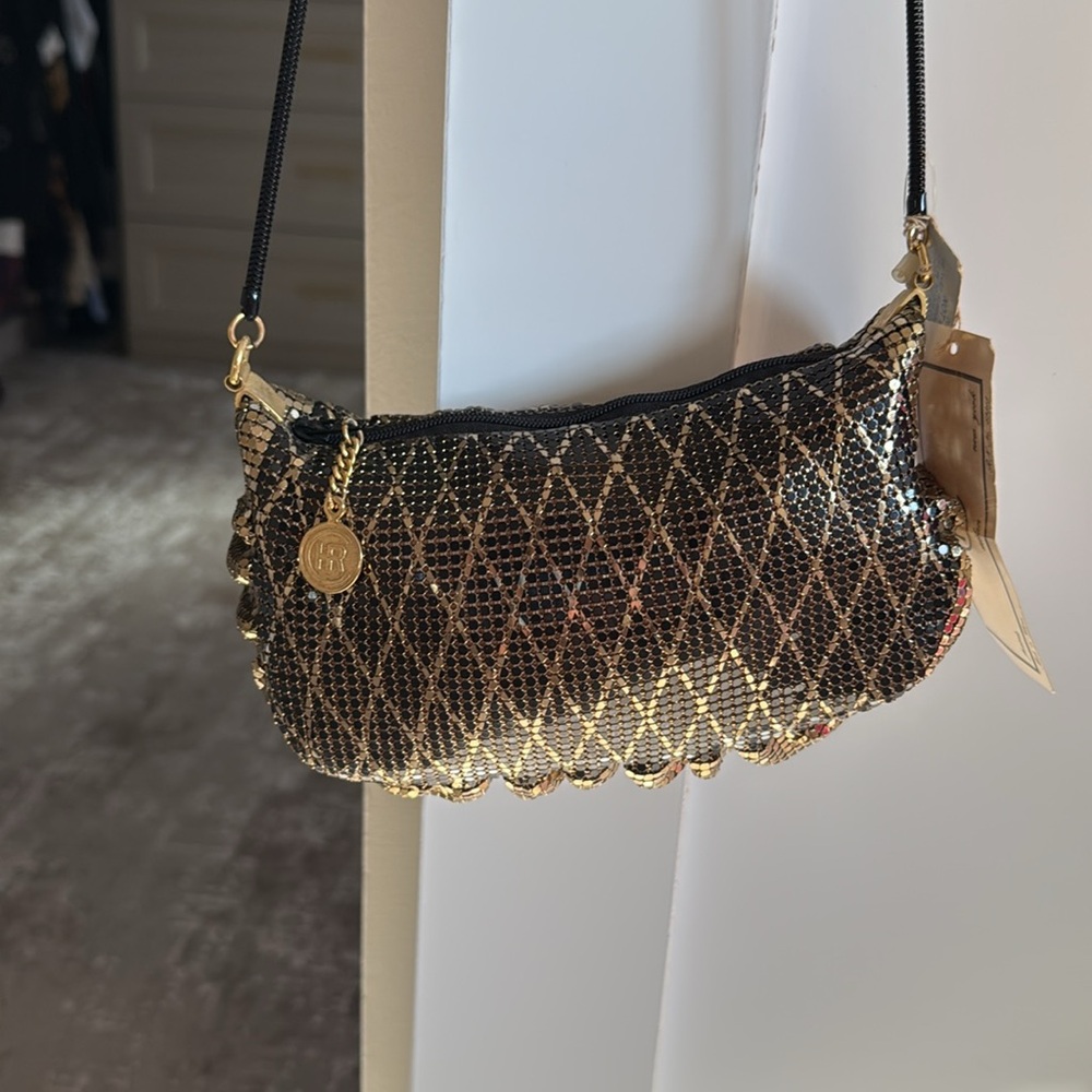 Vintage new Elegant Gold and Black Women's Bag
